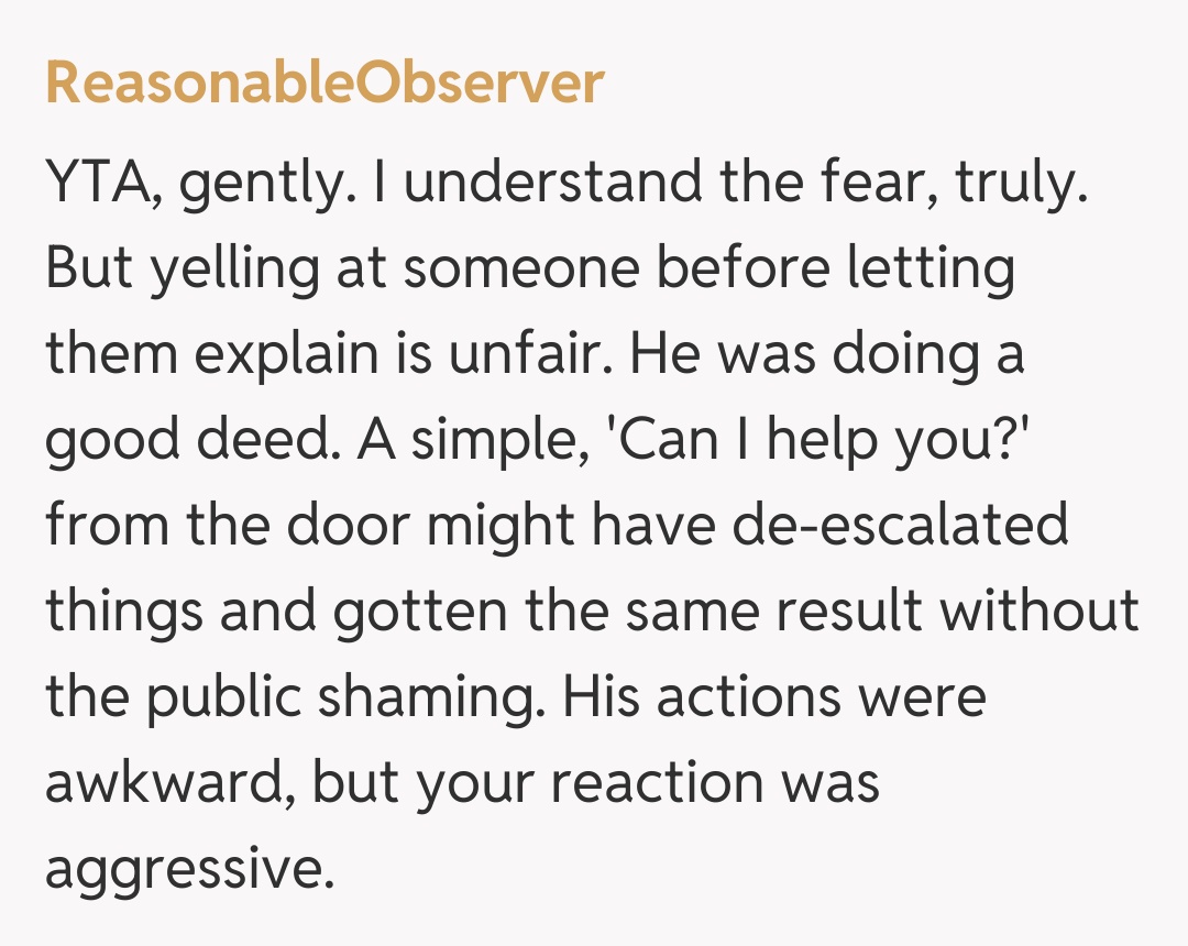 Comentariu de la ReasonableObserver
