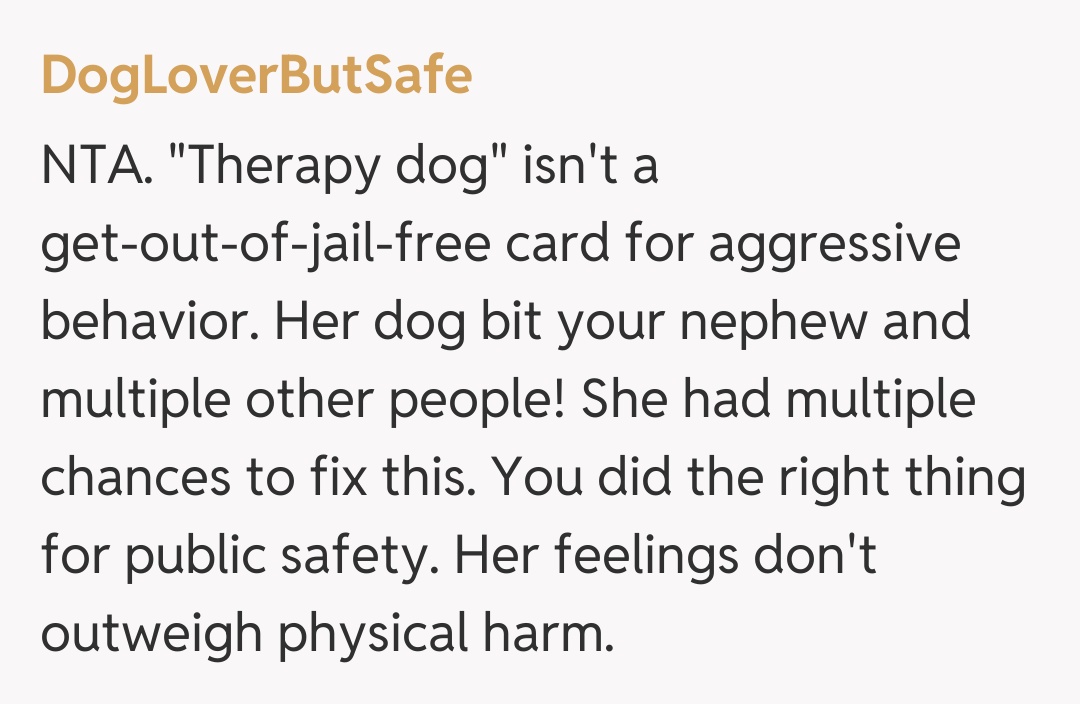 Comentariu de la DogLoverButSafe