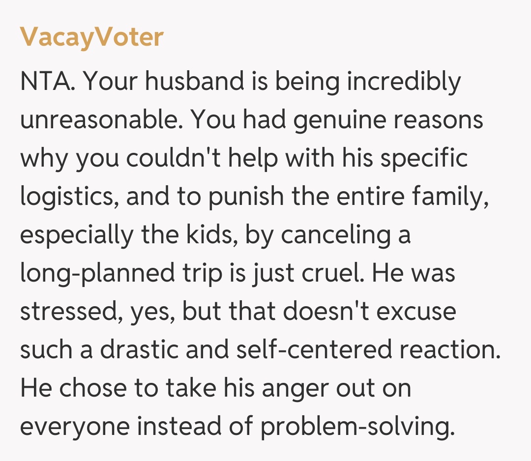 Comentariu de la VacayVoter