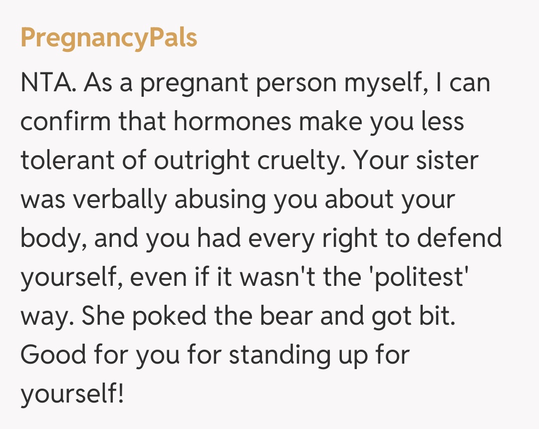 Comentariu de la PregnancyPals
