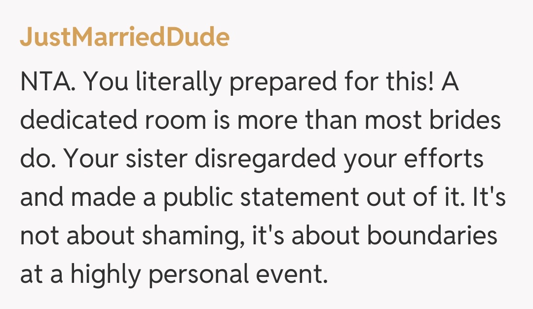 Comentariu de la JustMarriedDude