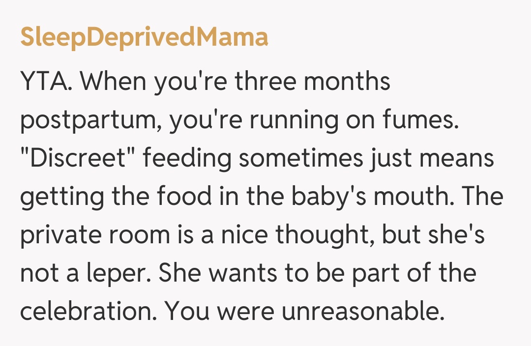 Comentariu de la SleepDeprivedMama