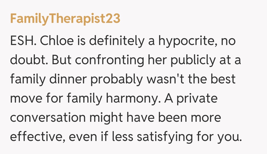 Comentariu de la FamilyTherapist23