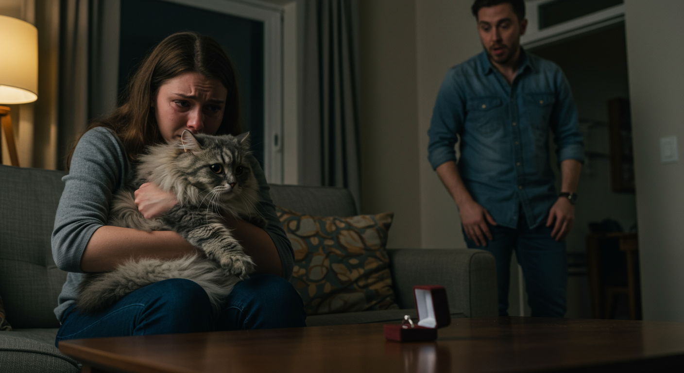 AITA for canceling my engagement after my fiancé 'joked' about giving away my cat?