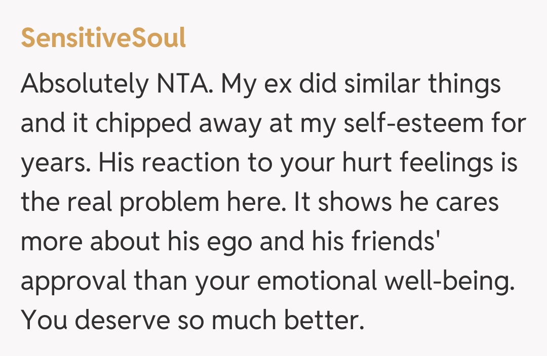 Comentariu de la SensitiveSoul