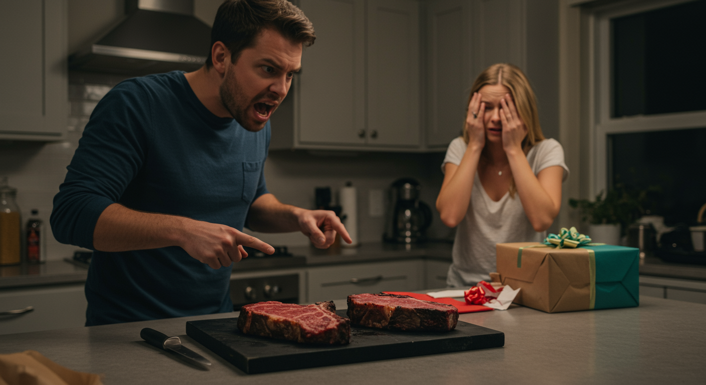 AITA for canceling my girlfriend's birthday dinner because she burned my wagyu steaks?