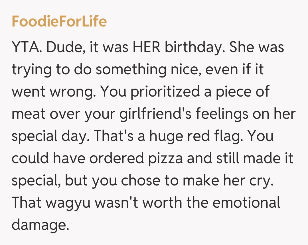Comentariu de la FoodieForLife
