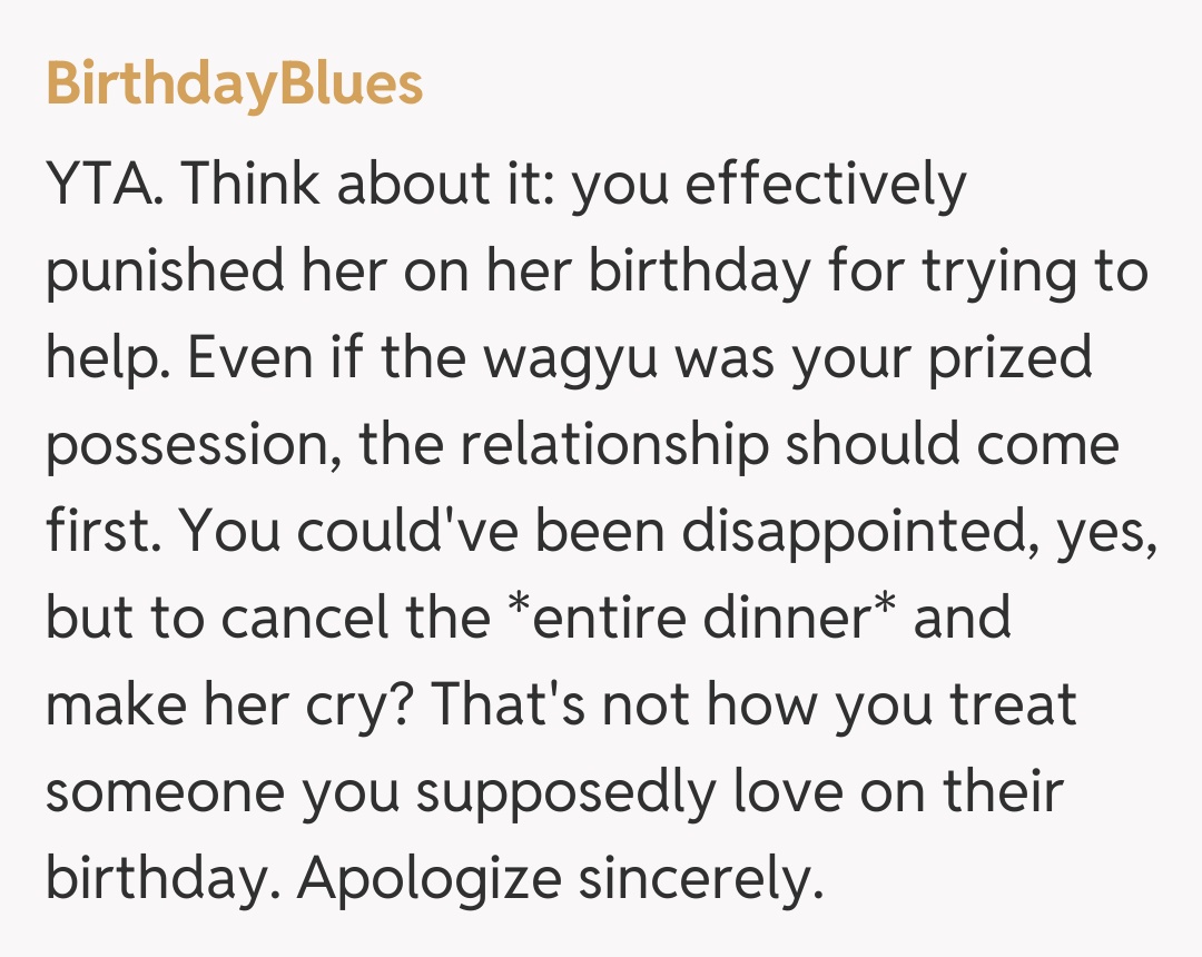 Comentariu de la BirthdayBlues