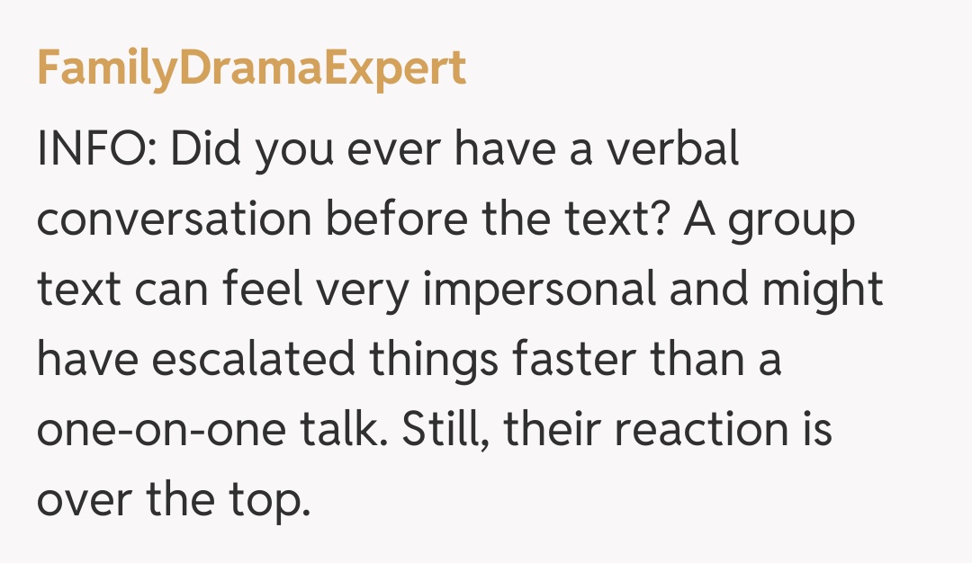 Comentariu de la FamilyDramaExpert