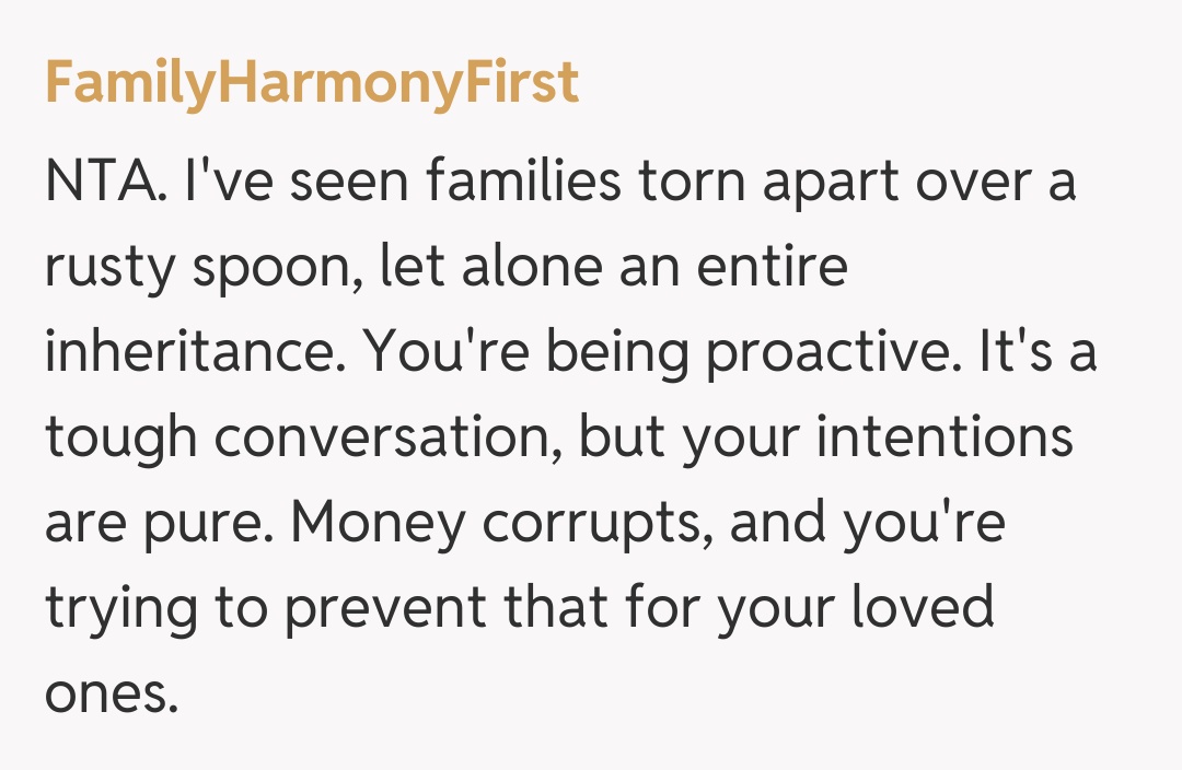 Comentariu de la FamilyHarmonyFirst