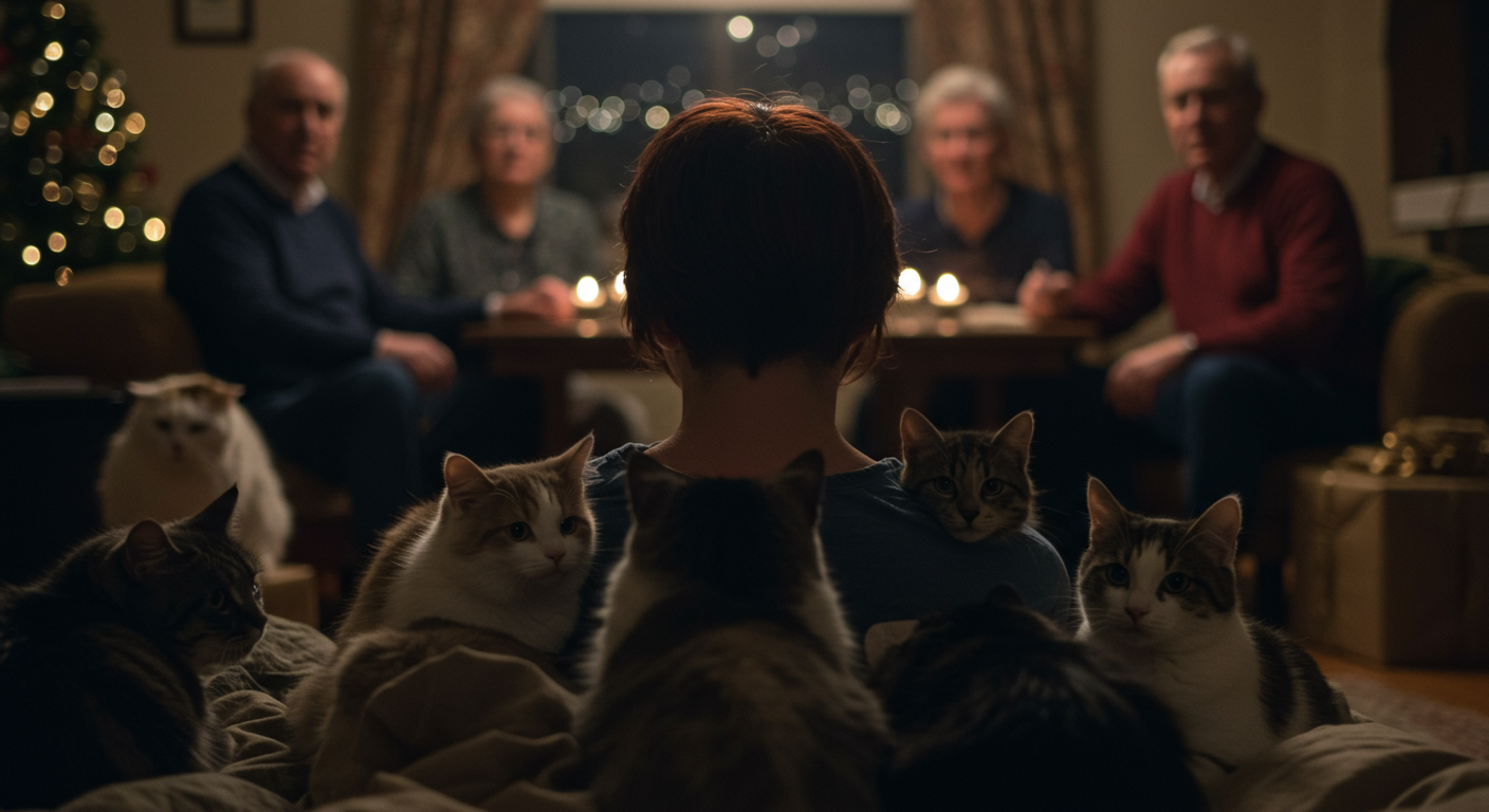 AITA for choosing to spend Christmas with my rescue cats instead of my family?