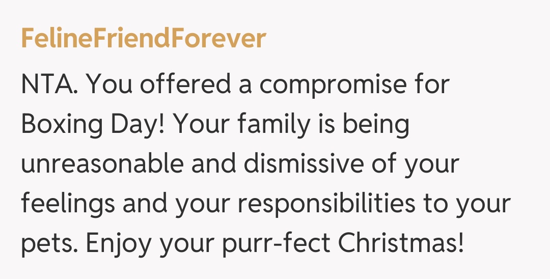 Comentariu de la FelineFriendForever