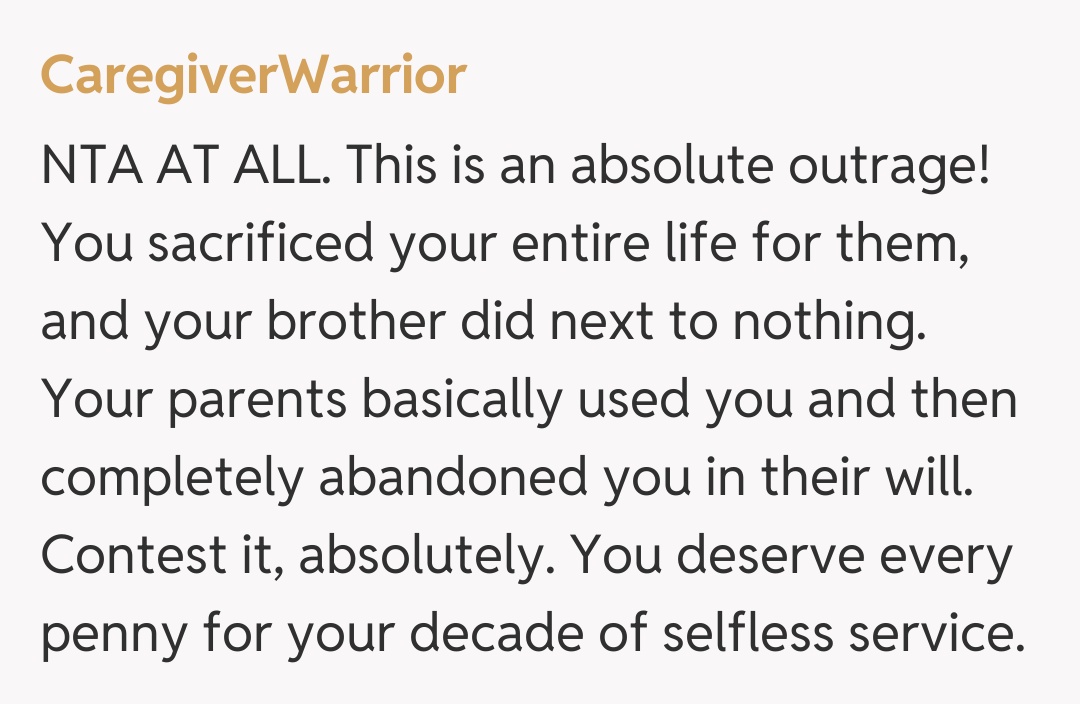 Comentariu de la CaregiverWarrior