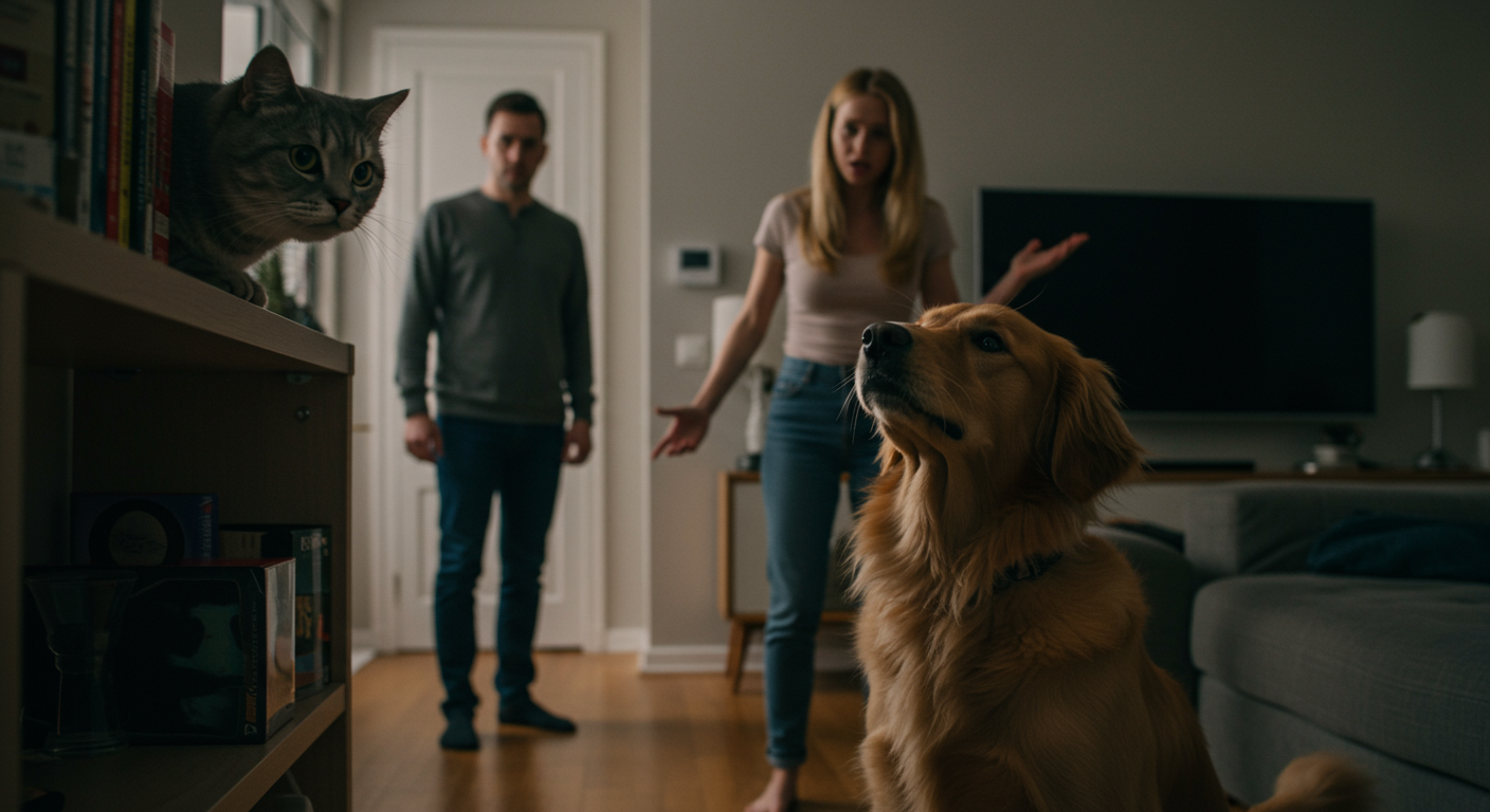 AITA for creating separate living zones for my boyfriend's untrained dog and my terrified cat?
