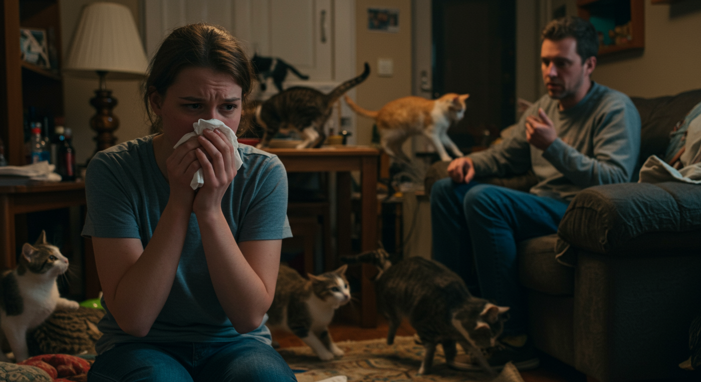 AITA for cutting off my best friend because her un-neutered cats are making me sick?
