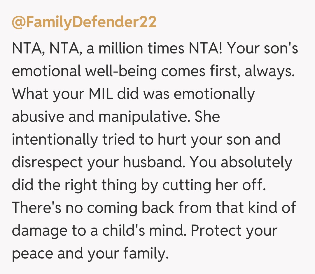 Comentariu de la @FamilyDefender22