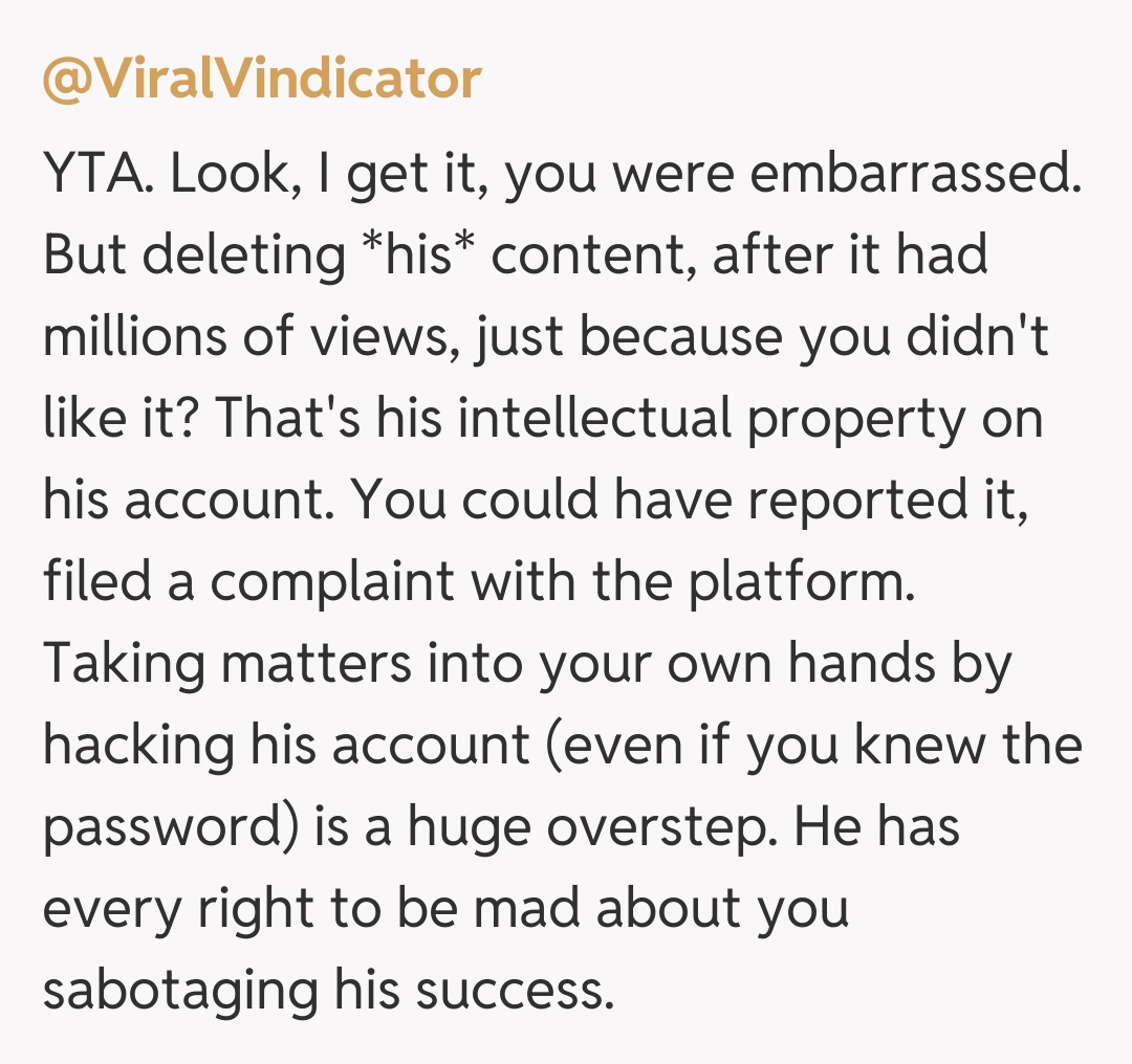 Comentariu de la @ViralVindicator