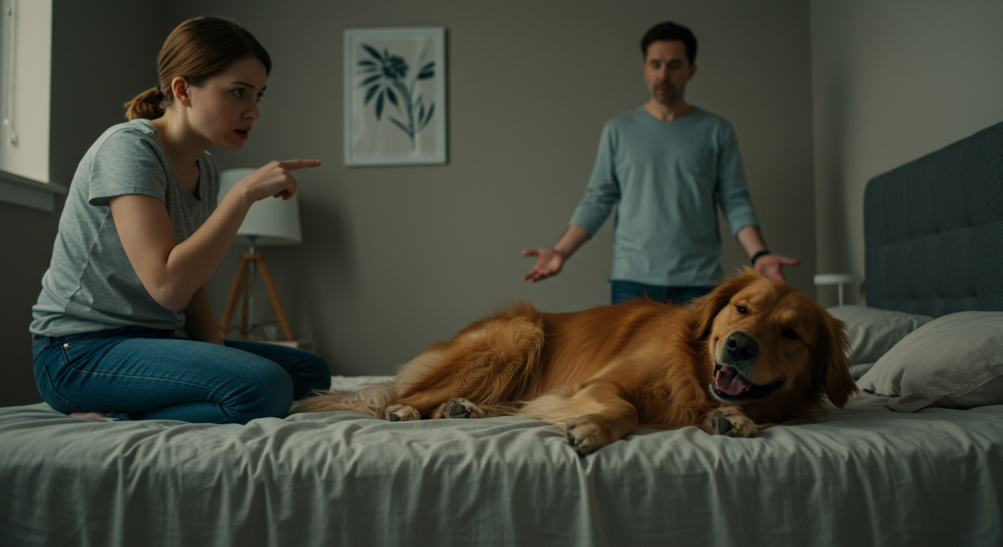 AITA for Demanding My Husband Pick: Me or His Dog in Our Bed?