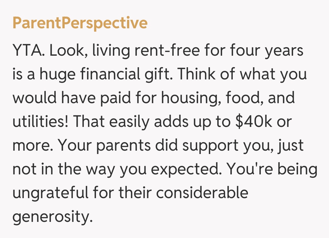 Comentariu de la ParentPerspective