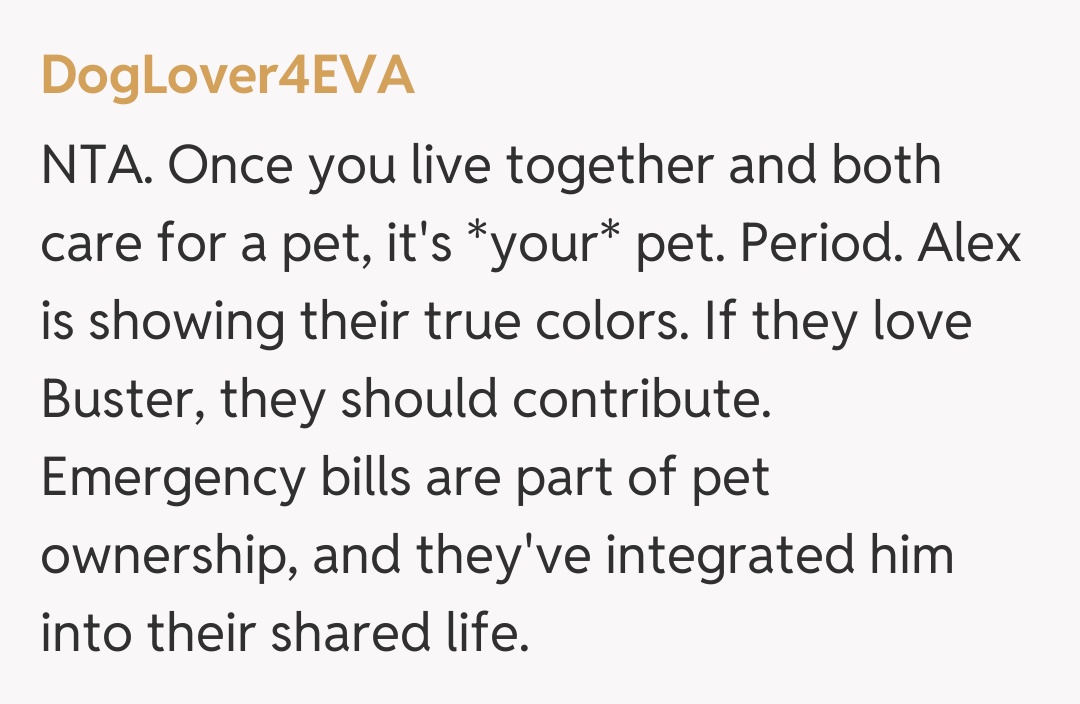 Comentariu de la DogLover4EVA