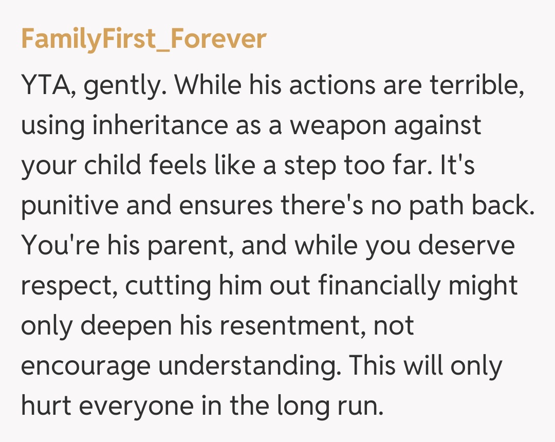 Comentariu de la FamilyFirst_Forever