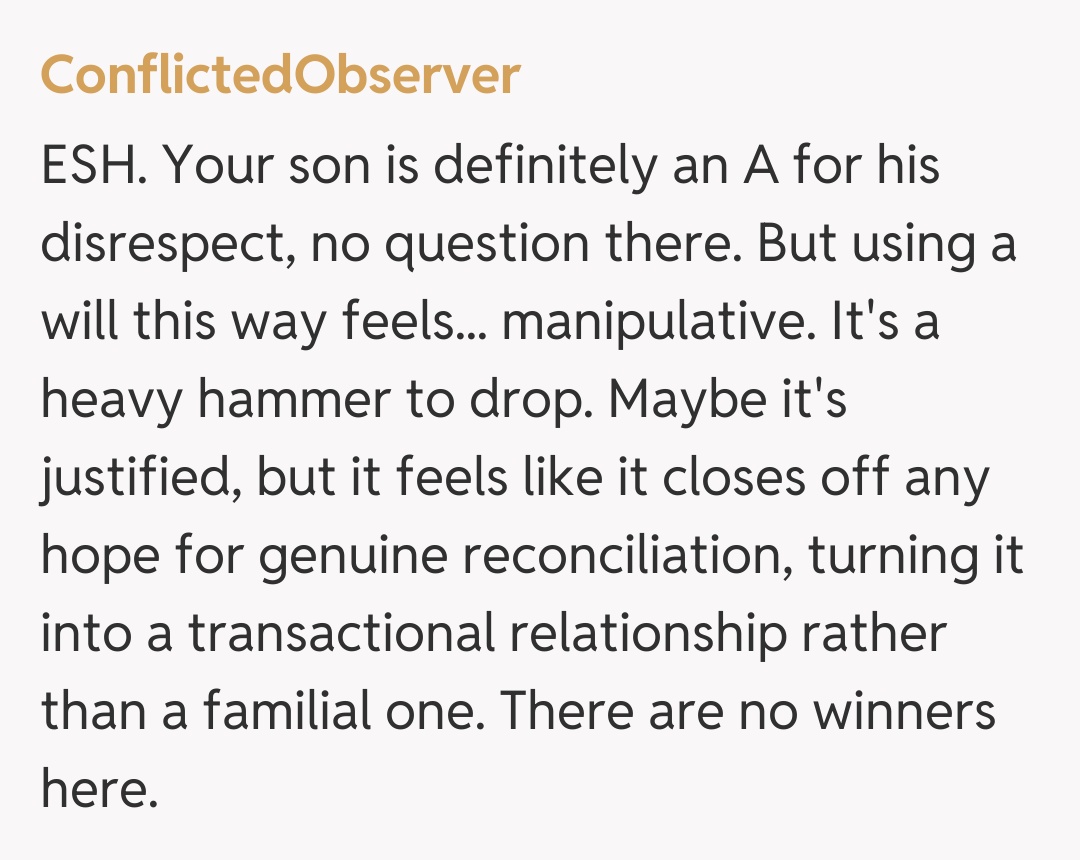 Comentariu de la ConflictedObserver