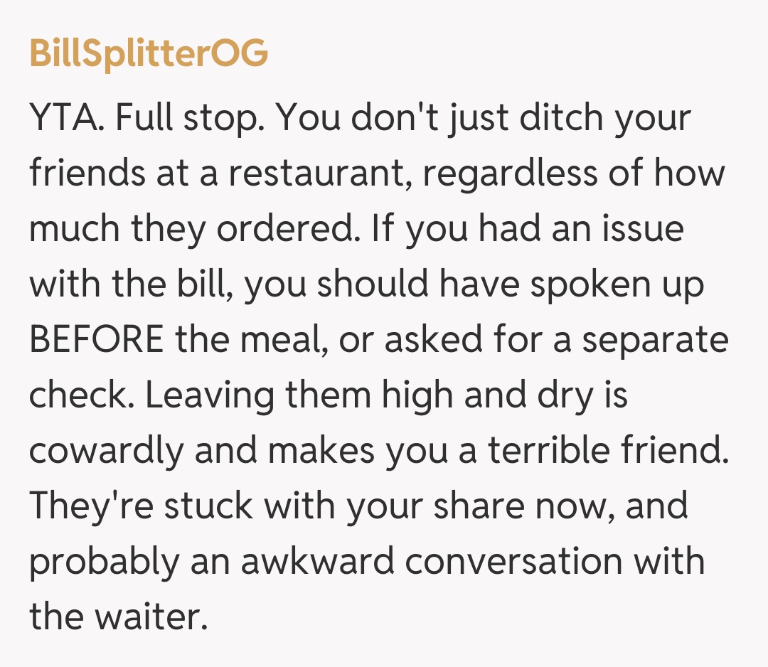 Comentariu de la BillSplitterOG