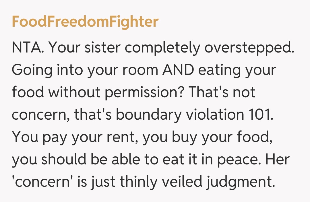 Comentariu de la FoodFreedomFighter