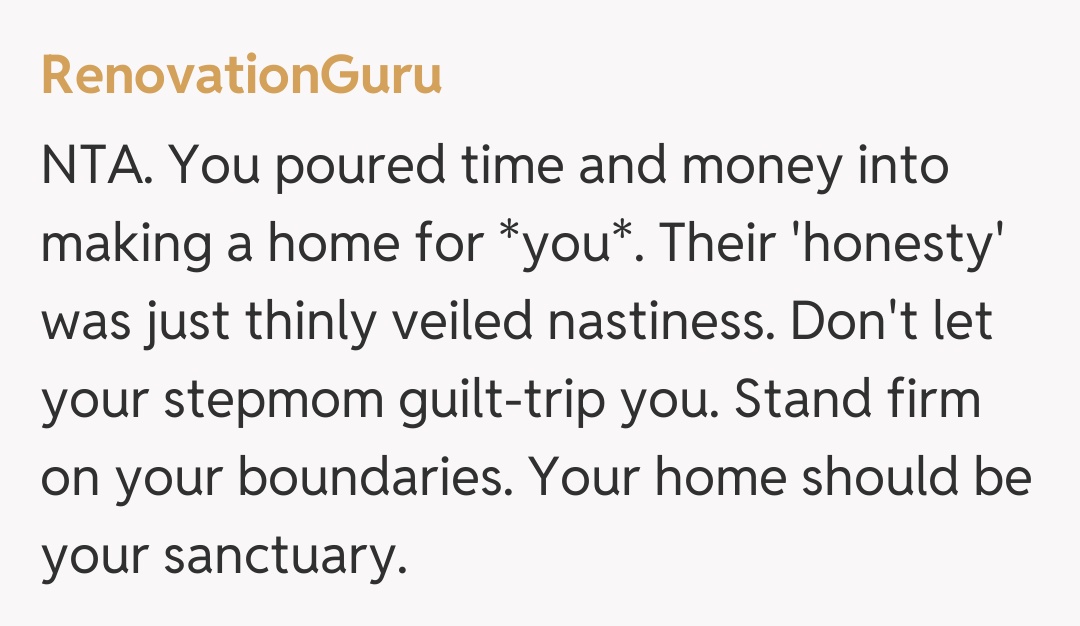 Comentariu de la RenovationGuru