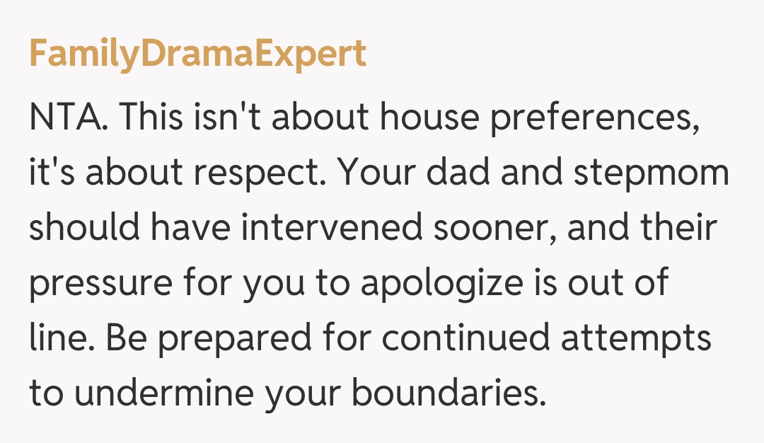 Comentariu de la FamilyDramaExpert