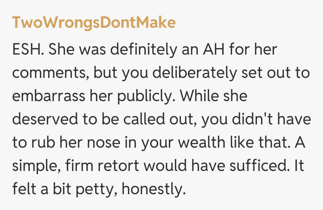 Comentariu de la TwoWrongsDontMake