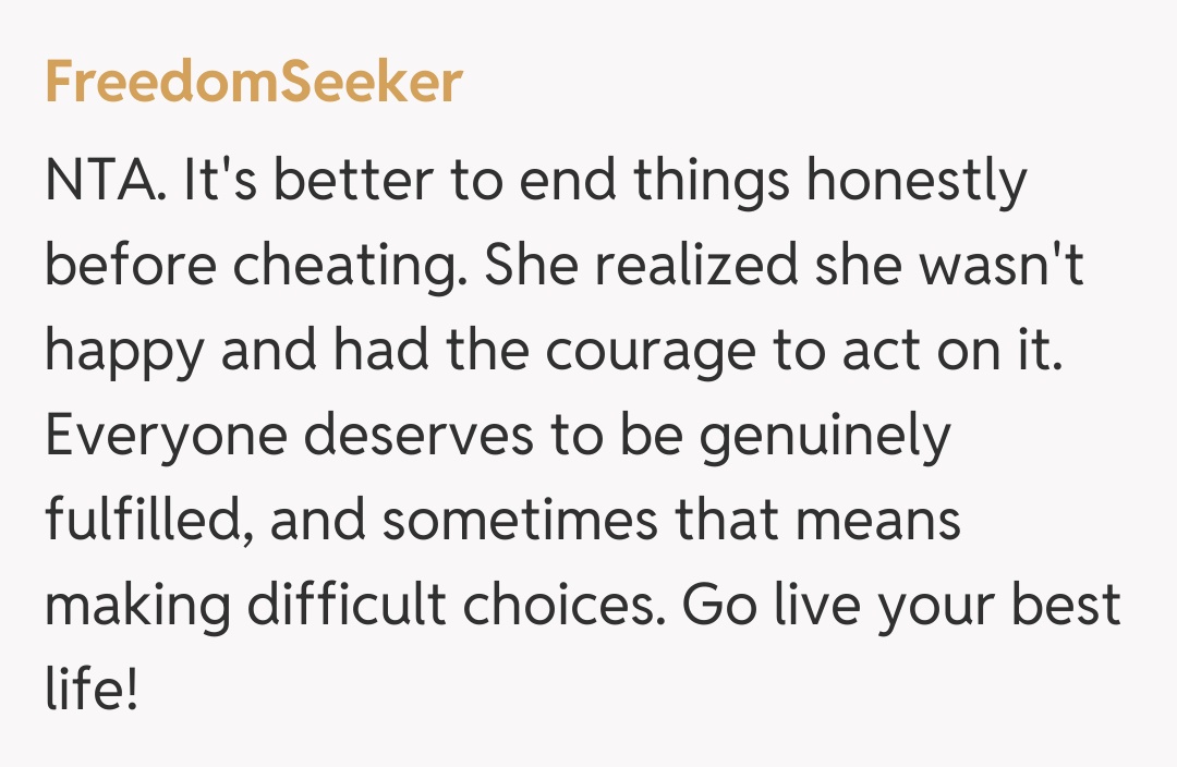 Comentariu de la FreedomSeeker