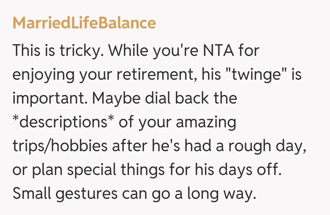 Comentariu de la MarriedLifeBalance