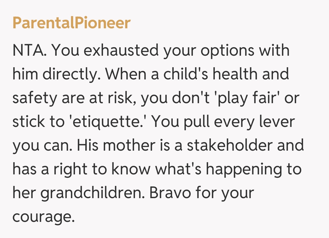 Comentariu de la ParentalPioneer