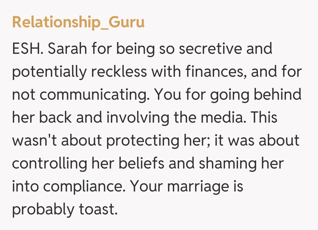 Comentariu de la Relationship_Guru