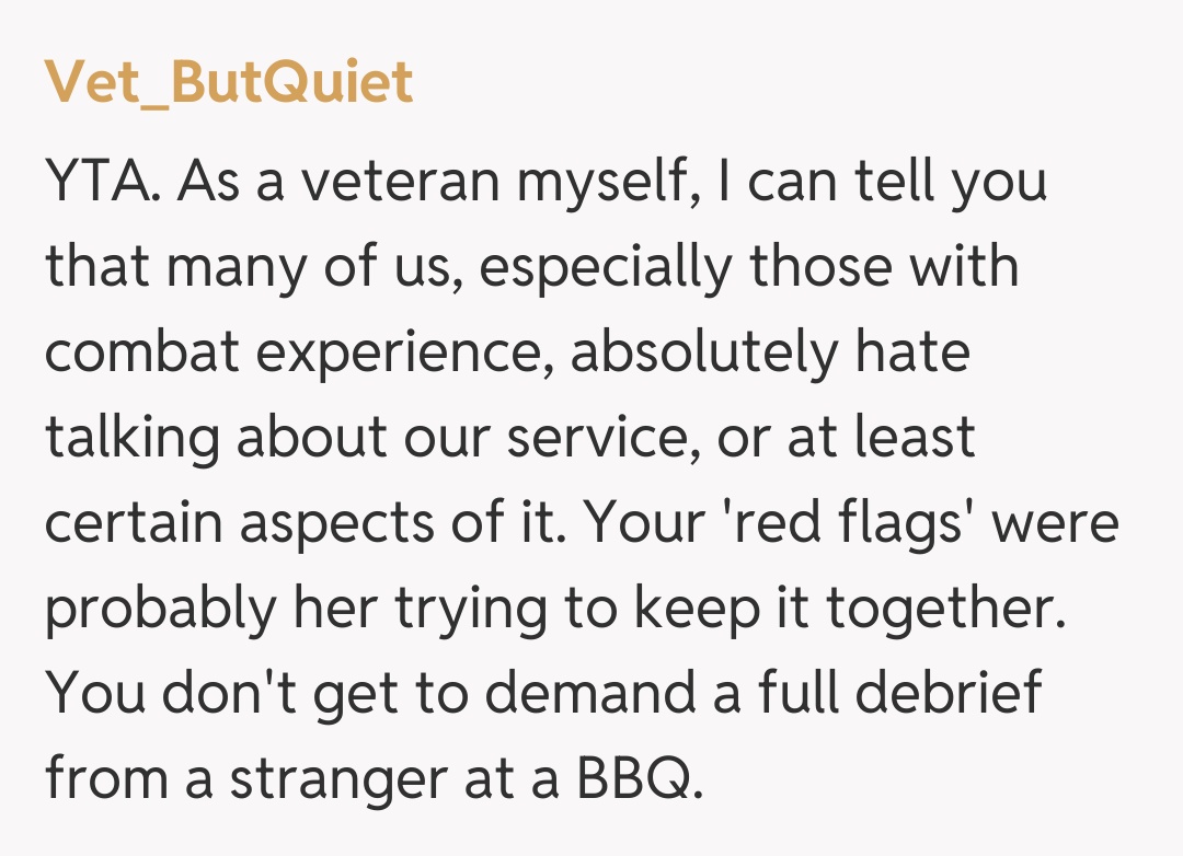 Comentariu de la Vet_ButQuiet