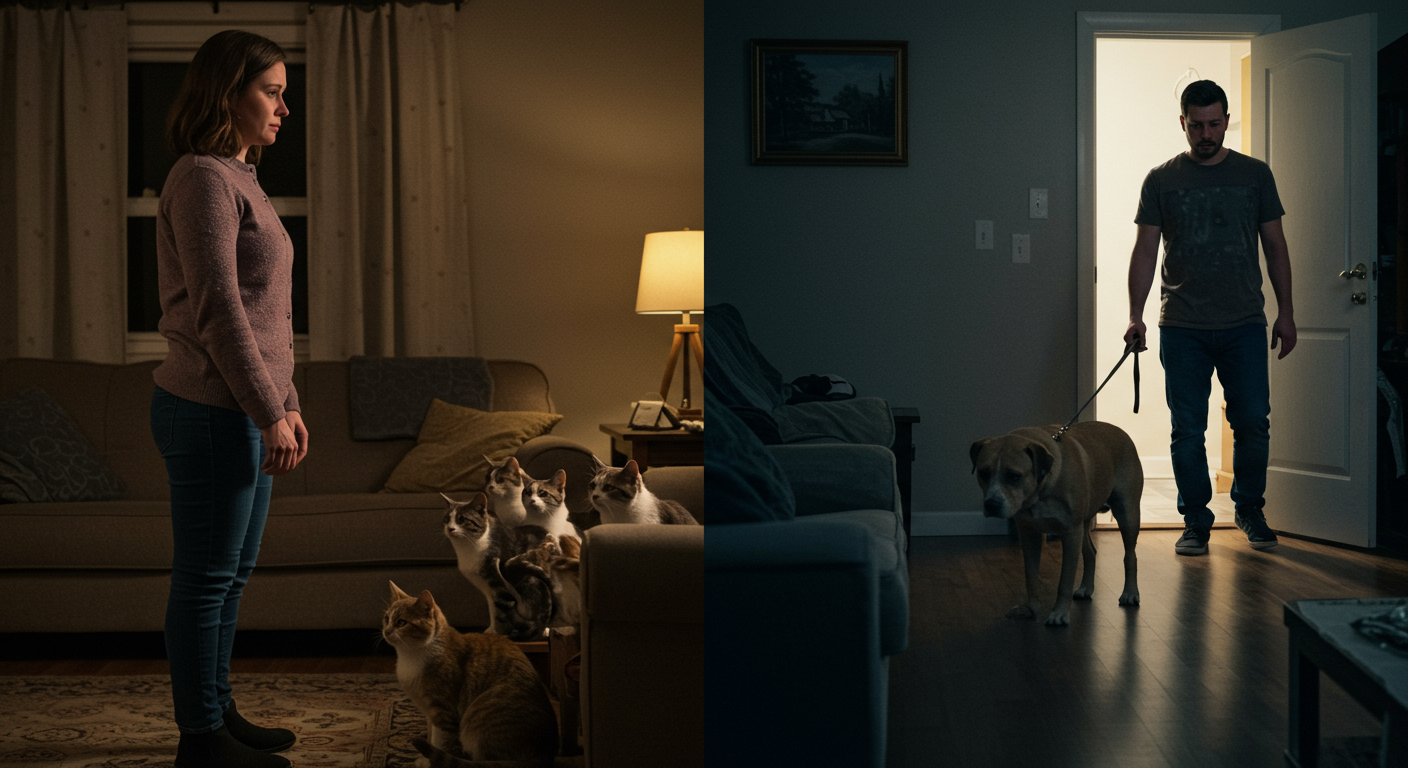 AITA for forcing my husband to give up his dog after I rescued stray cats — and now he says I betrayed him?