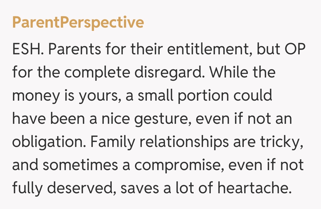 Comentariu de la ParentPerspective