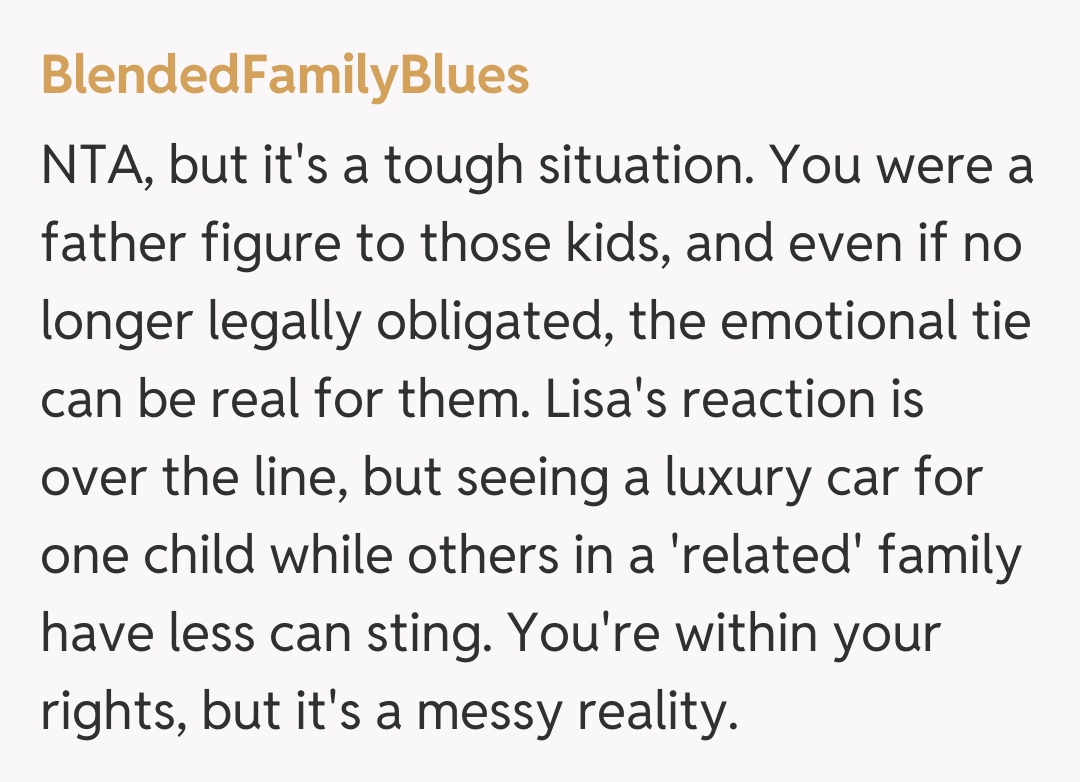 Comentariu de la BlendedFamilyBlues