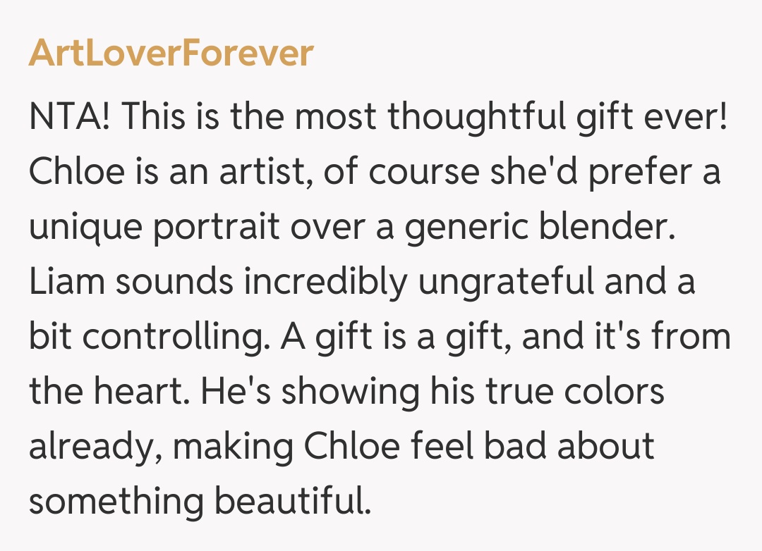 Comentariu de la ArtLoverForever