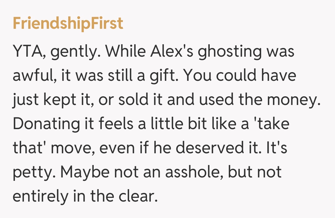 Comentariu de la FriendshipFirst
