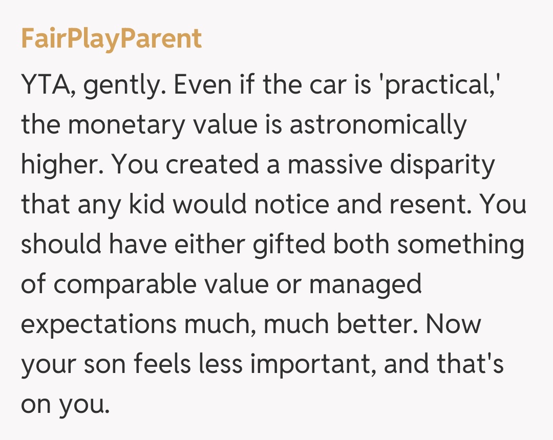 Comentariu de la FairPlayParent