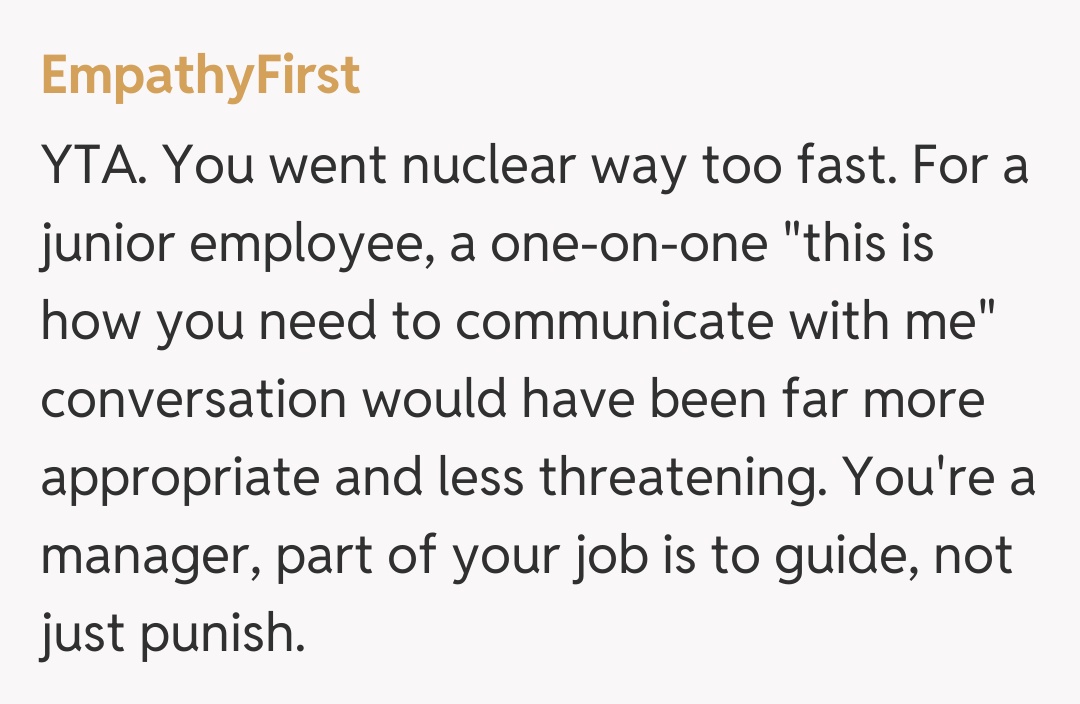 Comentariu de la EmpathyFirst