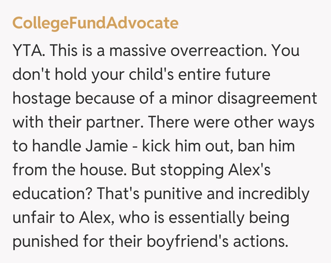 Comentariu de la CollegeFundAdvocate