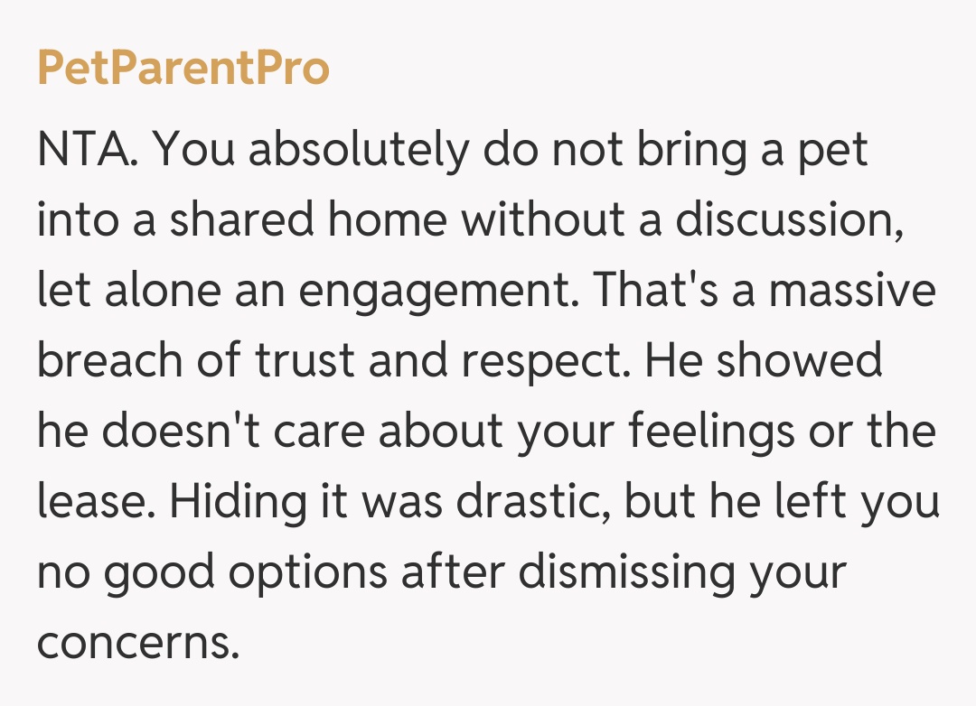 Comentariu de la PetParentPro