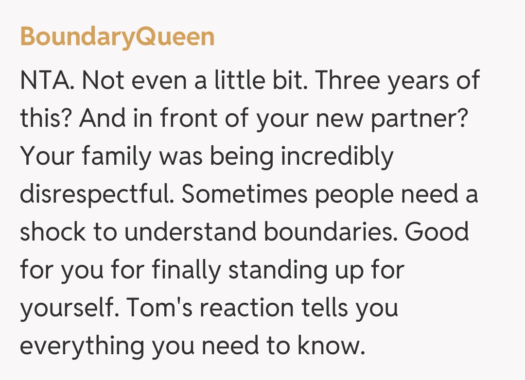 Comentariu de la BoundaryQueen