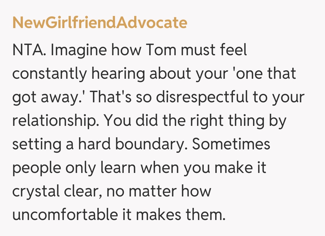 Comentariu de la NewGirlfriendAdvocate