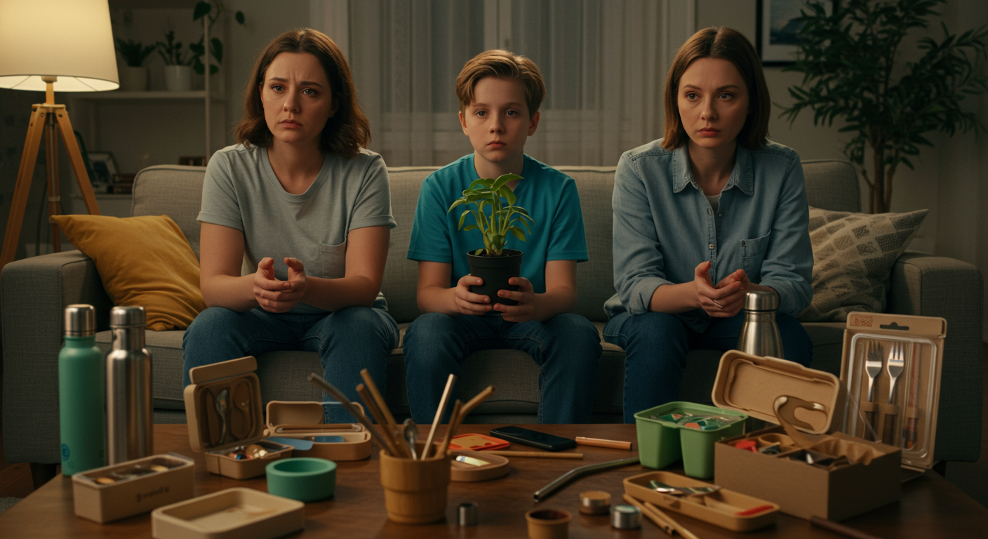 AITA for insisting our family adopt eco-friendly habits when everyone else just wants to buy the trending reusable gadget?