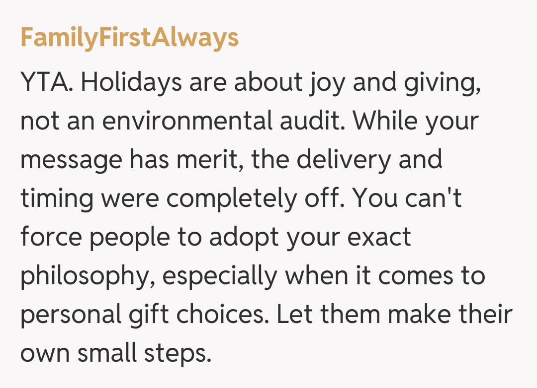 Comentariu de la FamilyFirstAlways