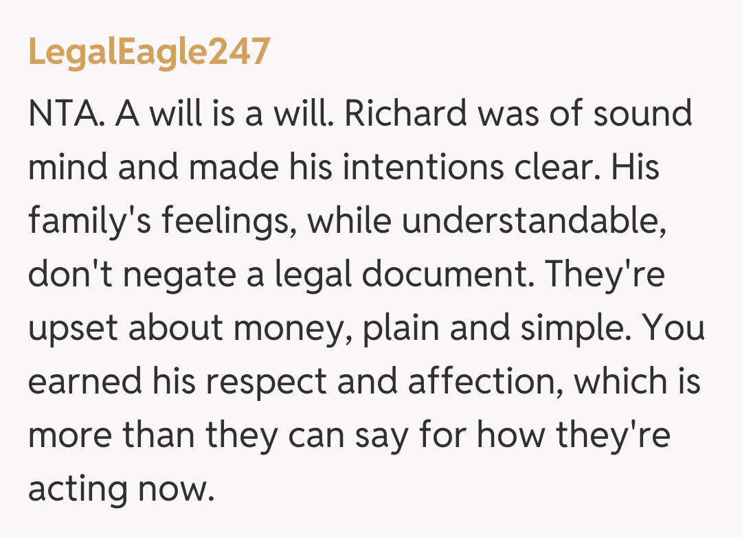 Comentariu de la LegalEagle247